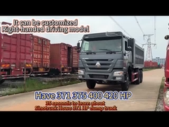 351 450hp یورو 2 سینوتروک کامپری Howo 375 کامپری برای معدن