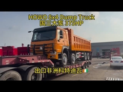 SINOTRUCK Howo کامپ 8X4 در کامرون 375 کامپ با سیستم چند رسانه ای