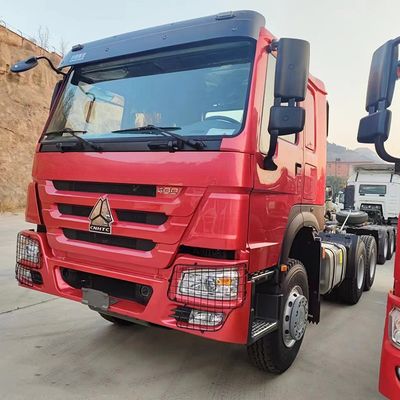 خرید نوع سوخت دیزل استفاده شده Sinotruk تراکتور کامیون سر 371HP 6X4 با پنجره دستی online manufacture