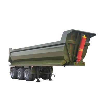 buy 30فوت 40فوت عقب کامپ تریلر برای حمل و نقل شن و ماسه سنگ شکن ، سخت استیل جامد جوش کردن کپی نیمه تریلر online manufacture