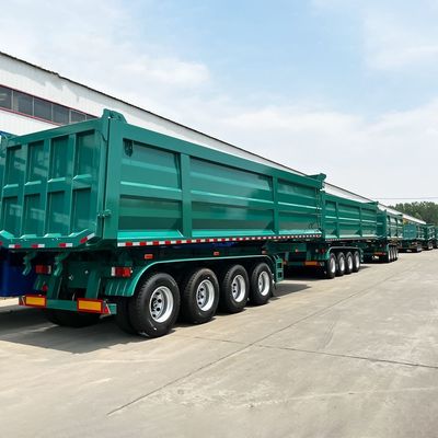 خرید 40 فوت 2/3/4/5/6 محور 40 تن 60 تن 70 تن تریلر عقب ترنگر کامیون گندم نیمه تریلر online manufacture