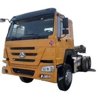 قیمت خوب 30 تن دست دوم 6x4 استفاده شده HOWO کلاه بردار کامیون 371 کامیون استفاده شده زرد راننده چپ دست آنلاین