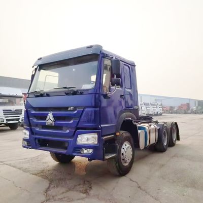 قیمت خوب قیمت مناسب استفاده شده HOWO 6X4 375HP تراکتور کامیون سر با کابین راحت در آفریقا آنلاین