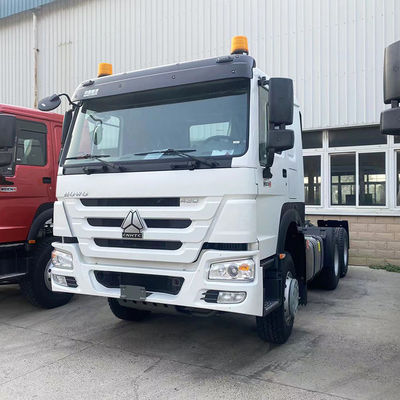 قیمت خوب EURO2 استفاده شده Sinotruck Howo 6x4 تراکتور کامیون سر با تهویه مطبوع دستی آنلاین