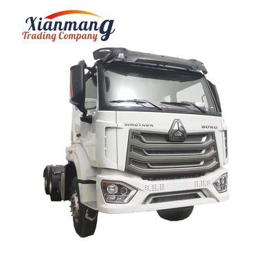 قیمت خوب دست دوم 6*4 10 چرخ 400HP Howo NX اسب تراکتور کامیون با پنجره دستی موتور WEICHAI آنلاین