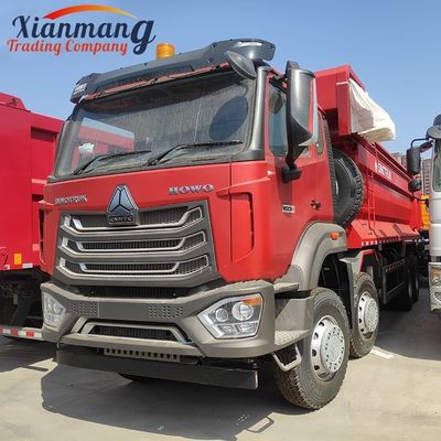 قیمت خوب HOWO NX 380HP 8x4 12 چرخ کامپ کامپ سنگین با دوربین عقب سیستم چند رسانه ای آنلاین