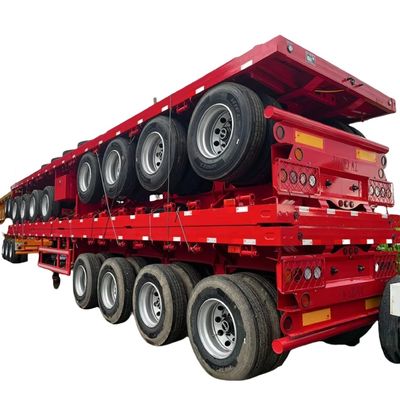 قیمت خوب 4 محور 3 محور 20 فوت 40 فوت کانتینر تخت شاسی نیمه تریلر با قفل کانتینر برای فروش آنلاین