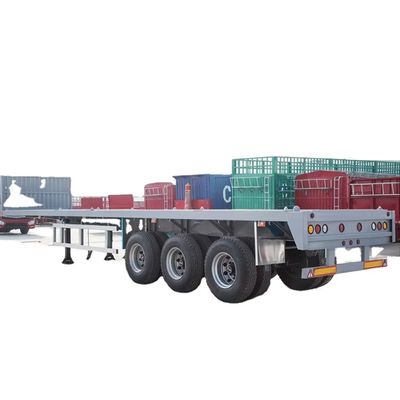 قیمت خوب 3 و 4 محور 40ft 50ft 60ft کانتینر فلت بست تریلر تانزانیا استفاده شده فلت بست نیمه تریلر برای فروش آنلاین