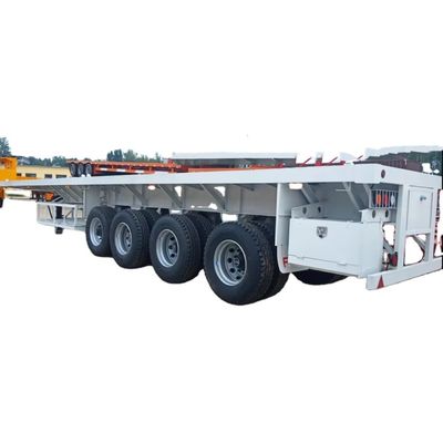 قیمت خوب 3 4 محور تخت تخت نیمه تریلر 40 فوت کانتینر تخت تخت نیمه تریلر برای فروش در تانزانیا آنلاین