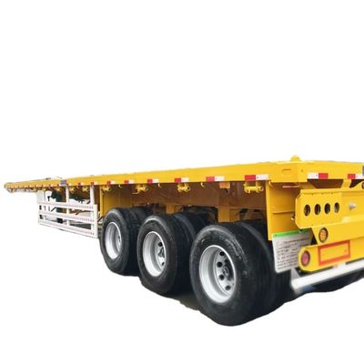 قیمت خوب 3 4 5 محورها 40 فوت نیمه تریلر تخت صاف 60 فوت ظرفیت بارگذاری بالا 13T-16T برای مکزیک آنلاین