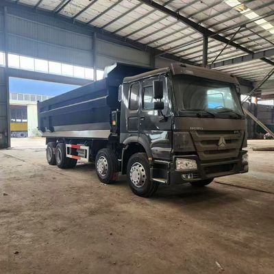 قیمت خوب 8X4 Lhd 12R20 375 HP Howo Dump Truck سفارشی با تنظیمات فرمان و اسب بخار آنلاین
