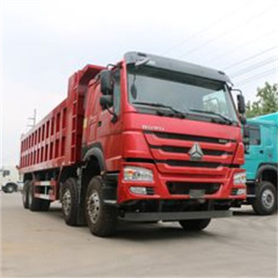 قیمت خوب فرمان راست قابل سفارشی 8x4 Sinotruck Howo Dump Truck با 380 HP و 8.2 متر طول جعبه محموله Zz3317n4667e1 آنلاین