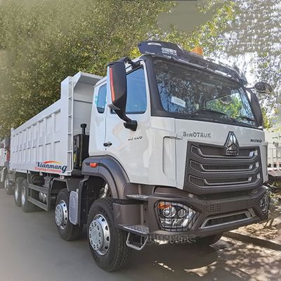 قیمت خوب HOWO NX راست یا چپ دست رانندگی 320-400HP دوم دست TIPPER کامیون 12 چرخ 8X4 معدن دامپ کامیون مخزن سوخت 400L آنلاین