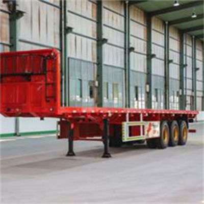 قیمت خوب 40ft محور اصلی سفارشی محور Fuwa محور Bpw محور 3- محور صفحه فولادی کانتینر نیمه تریلر طول صفحه 12500 * 2500 * 1600mm آنلاین
