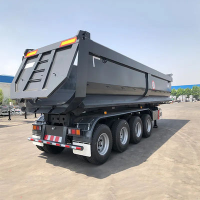قیمت خوب 4- محور HYVA هیدرولیک لیفت سیلندر نیمه تریلر با Backflip U-Bucket رنگ می تواند با توجه به نیازهای مشتری سفارشی شود آنلاین