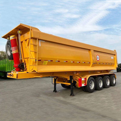 قیمت خوب 4 محور 80 تن 12R20 (12R22.5 می تواند سفارشی شود) لاستیک های اصلی محور دامپ نیمه تریلر U-Bucket آنلاین