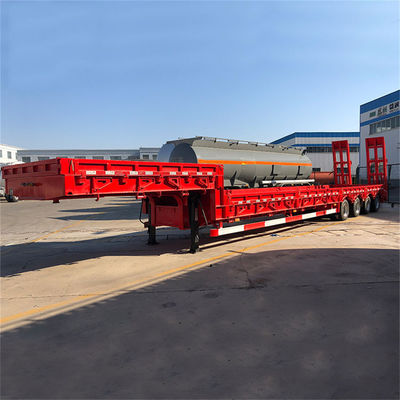 قیمت خوب 4 محور 80T کار سنگین کمروی کمروی با وسعت دهنده با تعلیق مکانیکی و بهار آنلاین