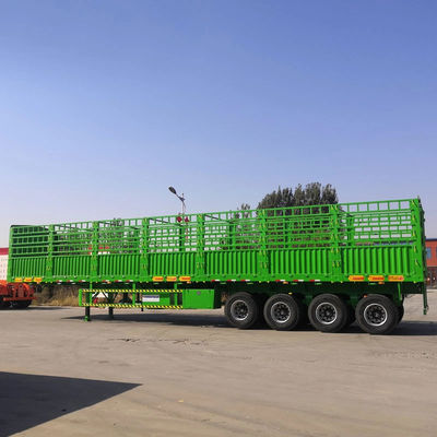 قیمت خوب 3 محور کاملا جدید 60 تن 12.00R20 لاستیک 12 لاستیک طرف دیوار تریلر پست حصار بار نیمه تریلر آنلاین